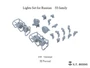 P35-268  дополнения из смолы  Lights Set for Russian Танк-55 Family  (1:35) 2000002168218