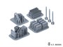 P35-292  дополнения из смолы  WWII U.S.Army M1919 Machine Gun And Ammo Box (Type 2)  (1:35) 2000002181101