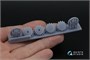 QT48035  дополнения из смолы  Колеса для И-16 (ранние) с отдельными нагруженными шинами (1:48) 2000002183938