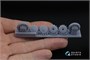 QT48036  дополнения из смолы  Колеса для И-16 (поздние) с отдельными нагруженными шинами (1:48) 2000002183945