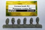 ZF35009  дополнения из смолы  Немецкие головы №1  (1:35) 2000000103341