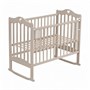 Кровать детская Мой малыш 5 (колесо-качалка,автостенка,накладка ПВХ), массив березы 01263779573