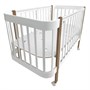 Кровать детская Indigo Italiano Baby продольный маятник на колесах 01962996975