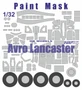 KAV M32 007  инструменты для работы с краской  Окрасочная маска на Avro Lancaster (HK Models)  (1:32 2000002116851