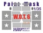KAV M35 077  Маски окрасочные  Окрасочная маска на остекление W.O.T. 6 (ICM)  (1:35) 2000000174297
