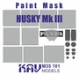KAV M35 101  Маски окрасочные  Окрасочная маска на Husky Mk III VMMD (Panda)  (1:35) 2000000194769