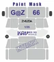 KAV M35 163  маски окрасочные  Окрасочная маска на Г@З-66 (Звезда)  (1:35) 2000002186328