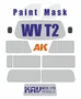 KAV M35 170  инструменты для работы с краской  Окрасочная маска на Volkswagen T2 (AK)  (1:35) 2000002200161