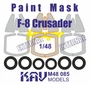 KAV M48 085  инструменты для работы с краской  Окрасочная маска на F-8 Crusader (Hasegawa)  (1:48) 2000002201496