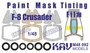 KAV M48 092  инструменты для работы с краской  Окрасочная маска F-8 Crusader Profi (Hasegawa) (1:48) 2000002201489