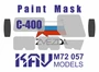 KAV M72 057  инструменты для работы с краской  Окрасочная маска на С-400 (Звезда)  (1:72) 2000000190266