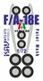 KAV M72 075  инструменты для работы с краской  Окрасочная маска на F/A-18E (Italeri)  (1:72) 2000002116936