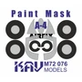 KAV M72 076  маски окрасочные  Окрасочная маска для A-4 Skyhawk (Airfix)  (1:72) 2000002120469