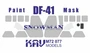 KAV M72 077  инструменты для работы с краской  Окрасочная маска на DF-41 (Snowman)  (1:72) 2000002116929