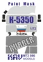 KAV M72 086  инструменты для работы с краской  Окрасочная маска на остекление К-5350 (Звезда) (1:72) 2000002156970