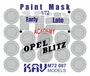 KAV M72 087  инструменты для работы с краской  Окрасочная маска на Opel Blitz (Academy)  (1:72) 2000002156987