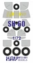 KAV M72 091  инструменты для работы с краской  Окрасочная маска на SH-60 (Hasegawa)  (1:72) 2000002200499