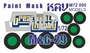 KAV M72 095  инструменты для работы с краской  Окрасочная маска на остекление M&G-29 (GWH)  (1:72) 2000002176718