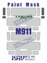 KAV M72 101  инструменты для работы с краской  Окрасочная маска на M911 C-HET (Takom)  (1:72) 2000002200543