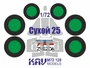 KAV M72 128  инструменты для работы с краской  Окрасочная маска С-25 (Звезда)  (1:72) 2000002220558