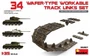 35207  траки наборные  Танк-34 WAFER-TYPE WORKABLE TRACK LINKS SET  (1:35) 4820183310590