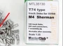 MTL-35130  траки наборные  T74 type M4 Sherman  (1:35) 2000000097251