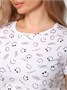 Футболка женская ФЖ-196 бело-черный ФЖ-196/Бело-черный