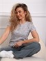 Футболка женская ФЖ-243 бело-черный ФЖ-243/Бело-черный