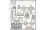72758  фототравление  JMSDF Abukuma Class Detail Up Parts Set A  (1:700) 4967834727588
