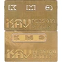 KAV PE35 021  фототравление  Набор буквы и табличка на решетку радиатора  (1:35) 2000000175829