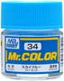 C 34  краска 10мл  SKY BLUE 4973028535921
