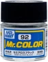 C 92  краска 10мл  SEMI GLOSS BLACK 4973028635409