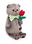 Кот Басик 25 см с тюльпаном 391255018