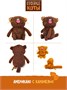 Кофейный кот Американо с Карамелью 16 см Коллекция Сиропчики 551220031