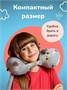 Мягкая игрушка дорожная подушка Кот Басик 60 см 193523533