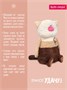 Кофейный кот подушка Мокко 38 см 211586213