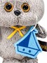Мягкая игрушка брелок Кот Басик 12 см с корабликом 385574818