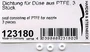 HS-123180  аэрография  Прокладки сопел PTFE Seals for Harder & Steenbeck Nozzles 4039868231802