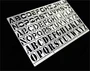 AJ0046  инструменты для работы с краской  A-Z stencil for Gundam set B 2000000101415