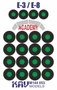 KAV M144 053  инструменты для работы с краской Маска на E-3G Sentry/AWAC (Academy/Minicraft) (1:144) 2000002200055
