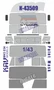 KAV M43 034  инструменты для работы с краской  Окрасочная маска на К-43509 (AVD)  (1:43) 2000002136255