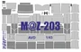 KAV M43 035  инструменты для работы с краской  Окрасочная маска на М@З-203 (AVD)  (1:43) 2000002136262