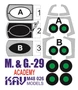 KAV M48 026  инструменты для работы с краской  Окрасочная маска M&G-29 (Academy)  (1:48) 2000000174792