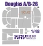 KAV M48 038  инструменты для работы с краской  Окрасочная маска Douglas A/B-26 (ICM)  (1:48) 2000000174907