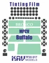 KAV TF35 017  инструменты для работы с краской  Тонировочная пленка на Buffalo MPCV  (1:35) 2000002116875