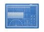 4514  рабочее место моделиста  Самовосстанавливающийся 5-ти слойный коврик для резки А4 30х22 см. 4715613145142
