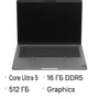 Ноутбук Dell Pro 14 Plus PB14250, 14", IPS, Intel Core Ultra 5 235U 2ГГц, 12-ядерный, 16ГБ LPDDR5x, 512ГБ SSD,  Intel Graphics, Linux,  серый [pro14pl-5653] 2143151