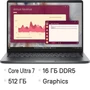 Ноутбук Dell Pro 14 PC14250, 14", IPS, Intel Core Ultra 7 255U 2ГГц, 12-ядерный, 16ГБ DDR5, 512ГБ SSD,  Intel Graphics, Linux,  серый [pro14-7653] 2143108