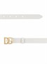 Лакированный ремень с логотипом DG Dolce & Gabbana Kids, белый 47679153