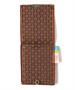 Кошелек-картхолдер BEAMS JAPAN с узором Кёдэн, коричневый 48039160
